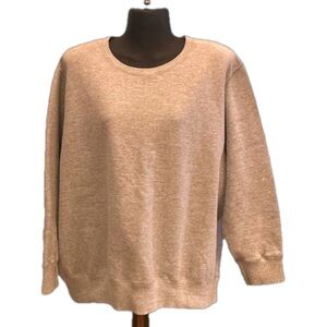 NWOT 3X Just My Size THICK gray long sleeve crew neck sweatshirt